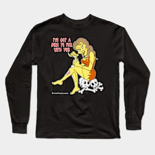 Sexy Zombie Picking Bones Long Sleeve T-Shirt